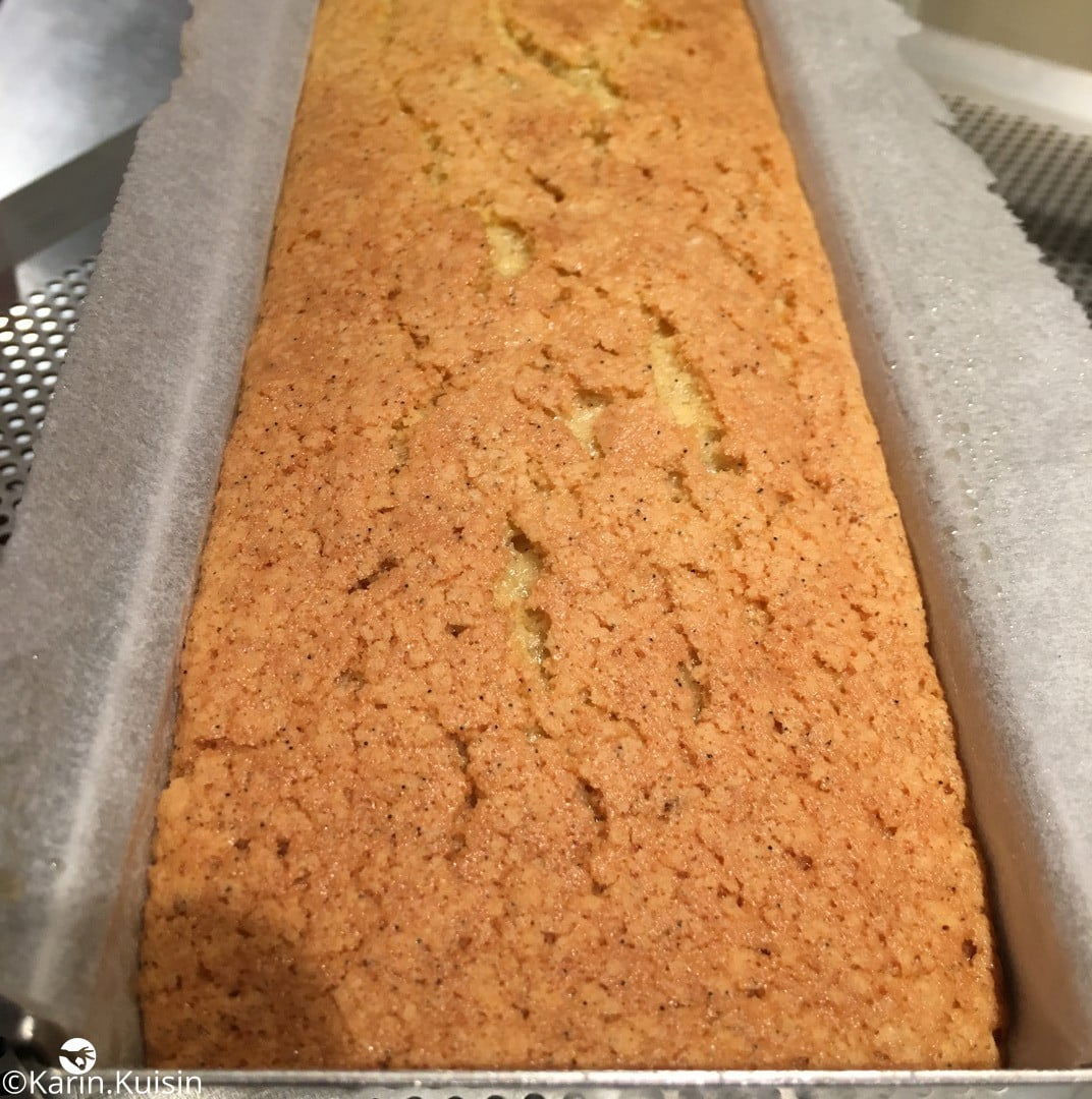 Cake vanille cuisson