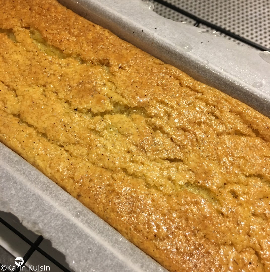 Cake vanille cuisson