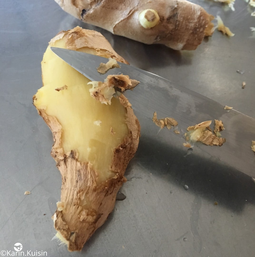 gingembre éplucher