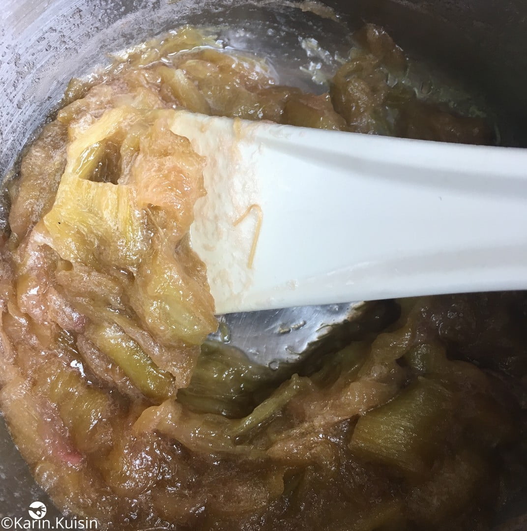 compote rhubarbe cuisson