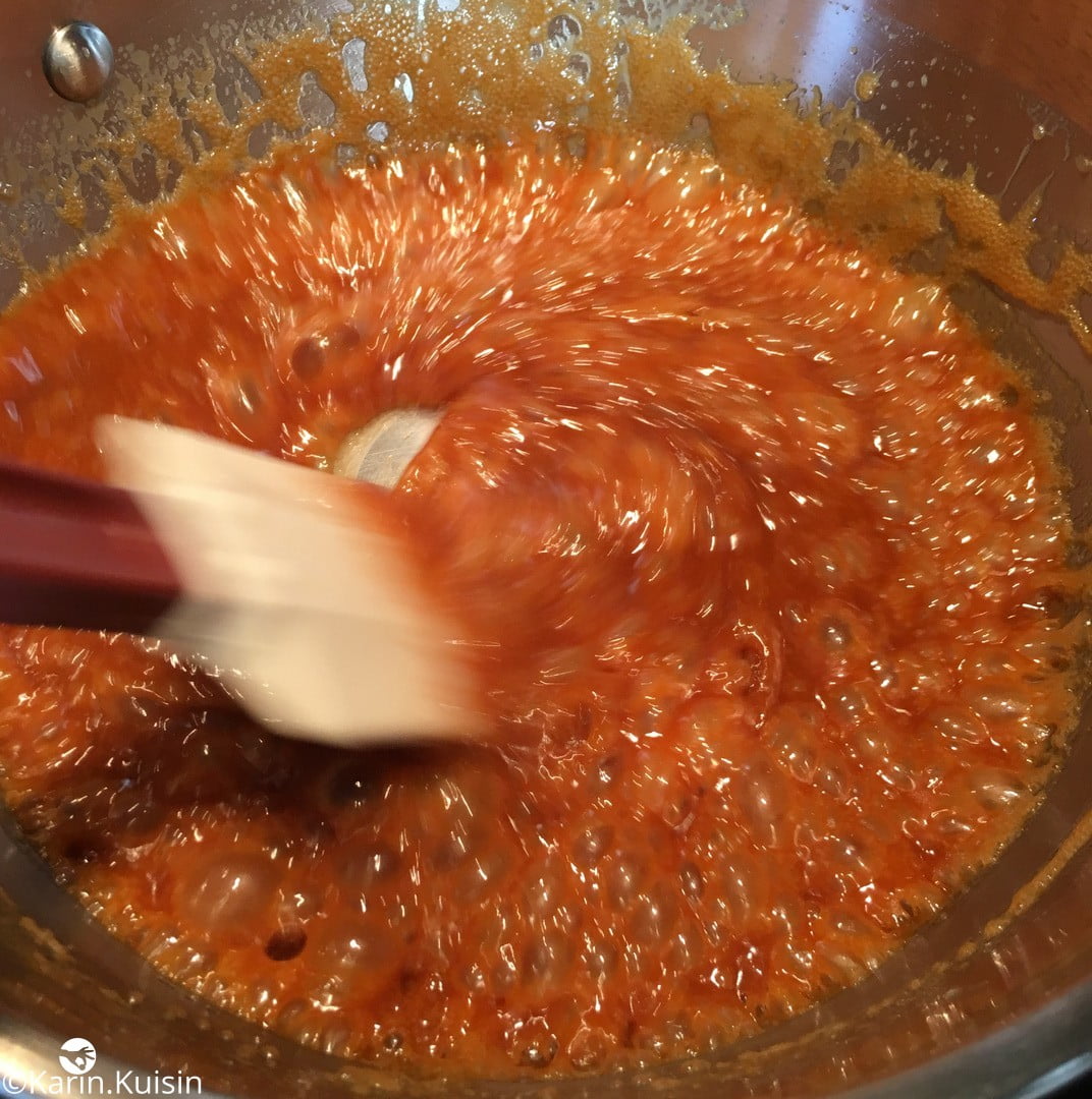 Caramel cuisson
