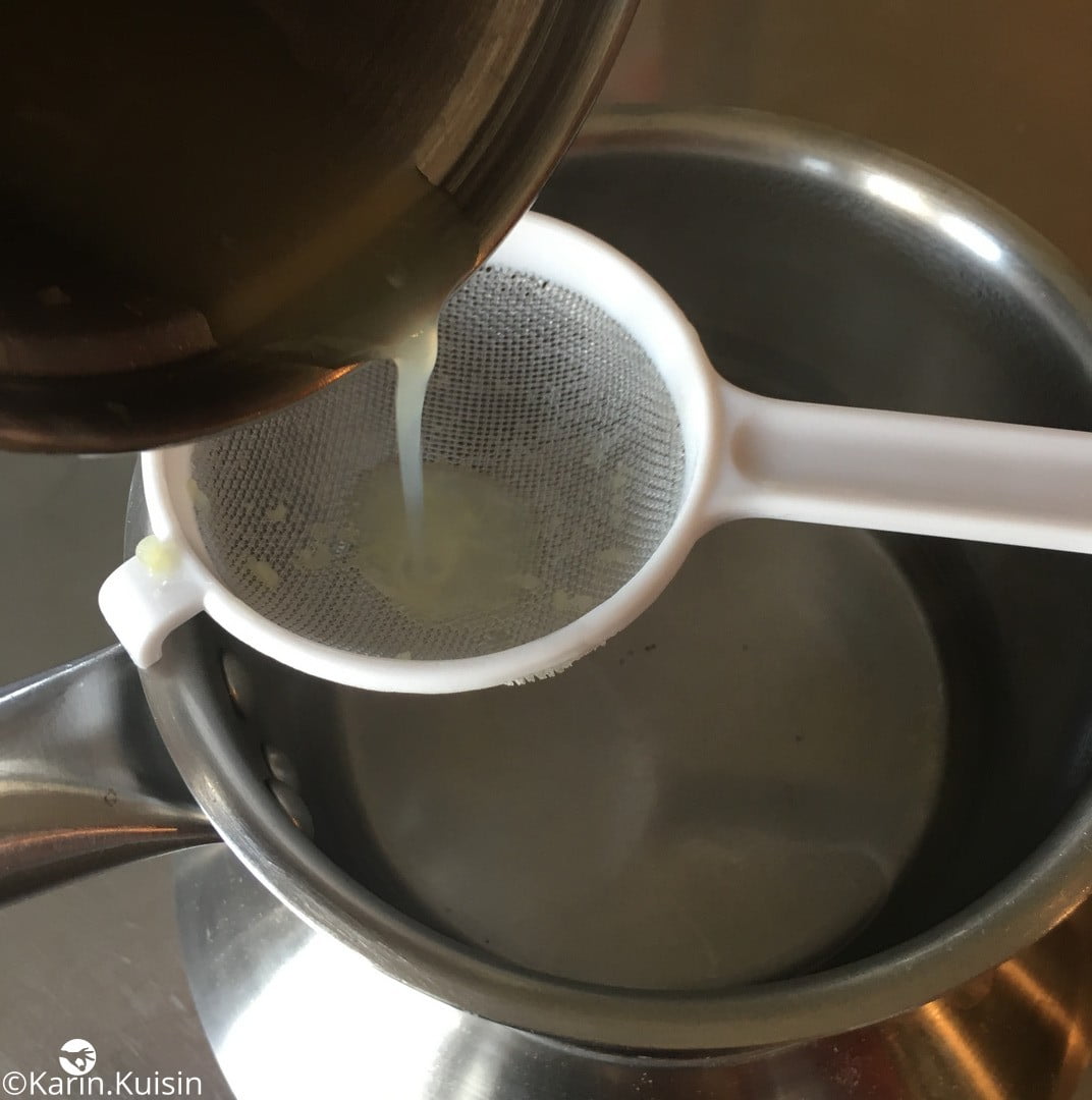 Filtrer jus de citron