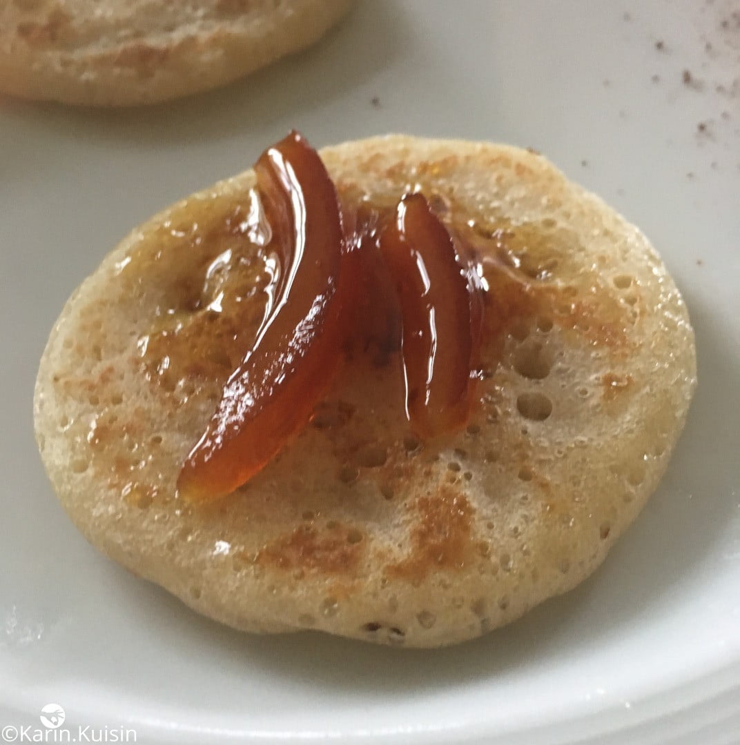 crumpet orange confite