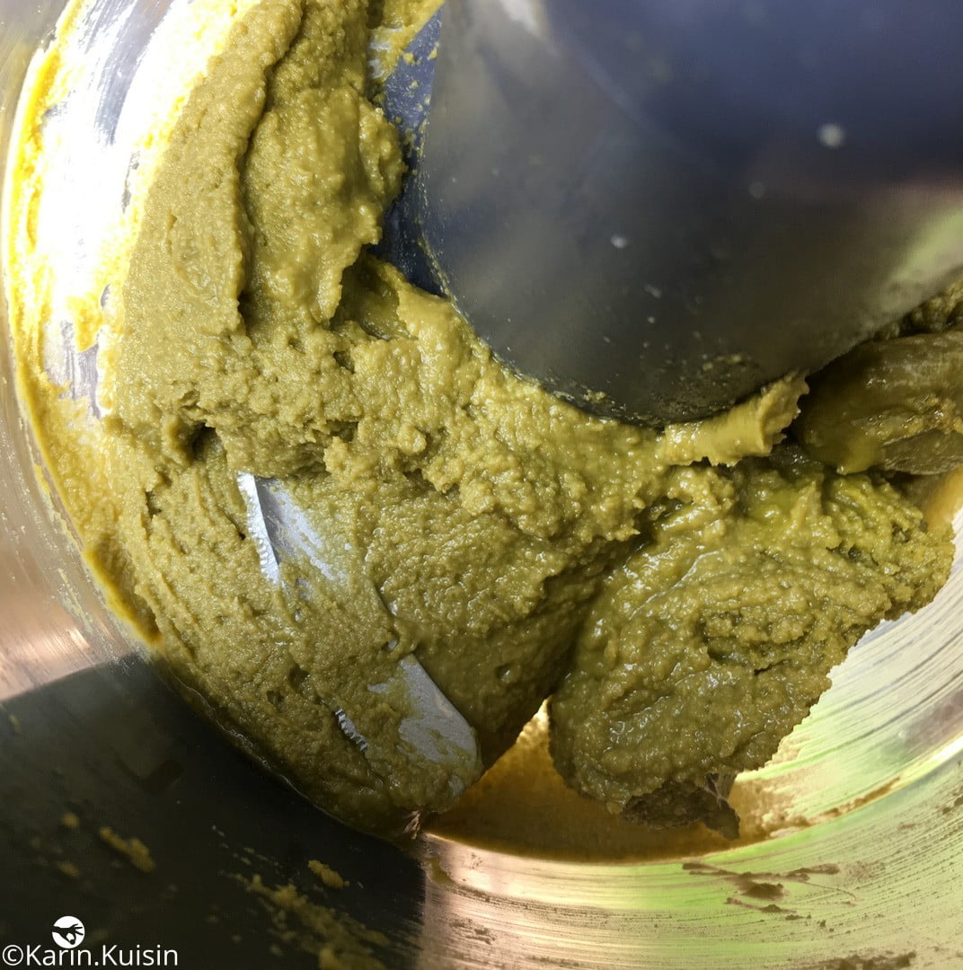 pâte pistache mixer