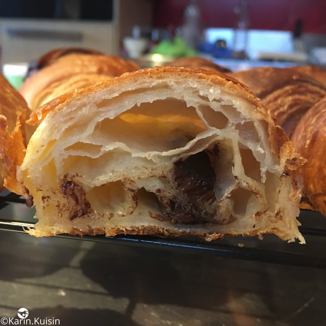 pain chocolat découpe