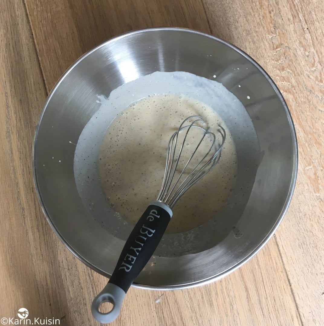 crème anglaise préparation