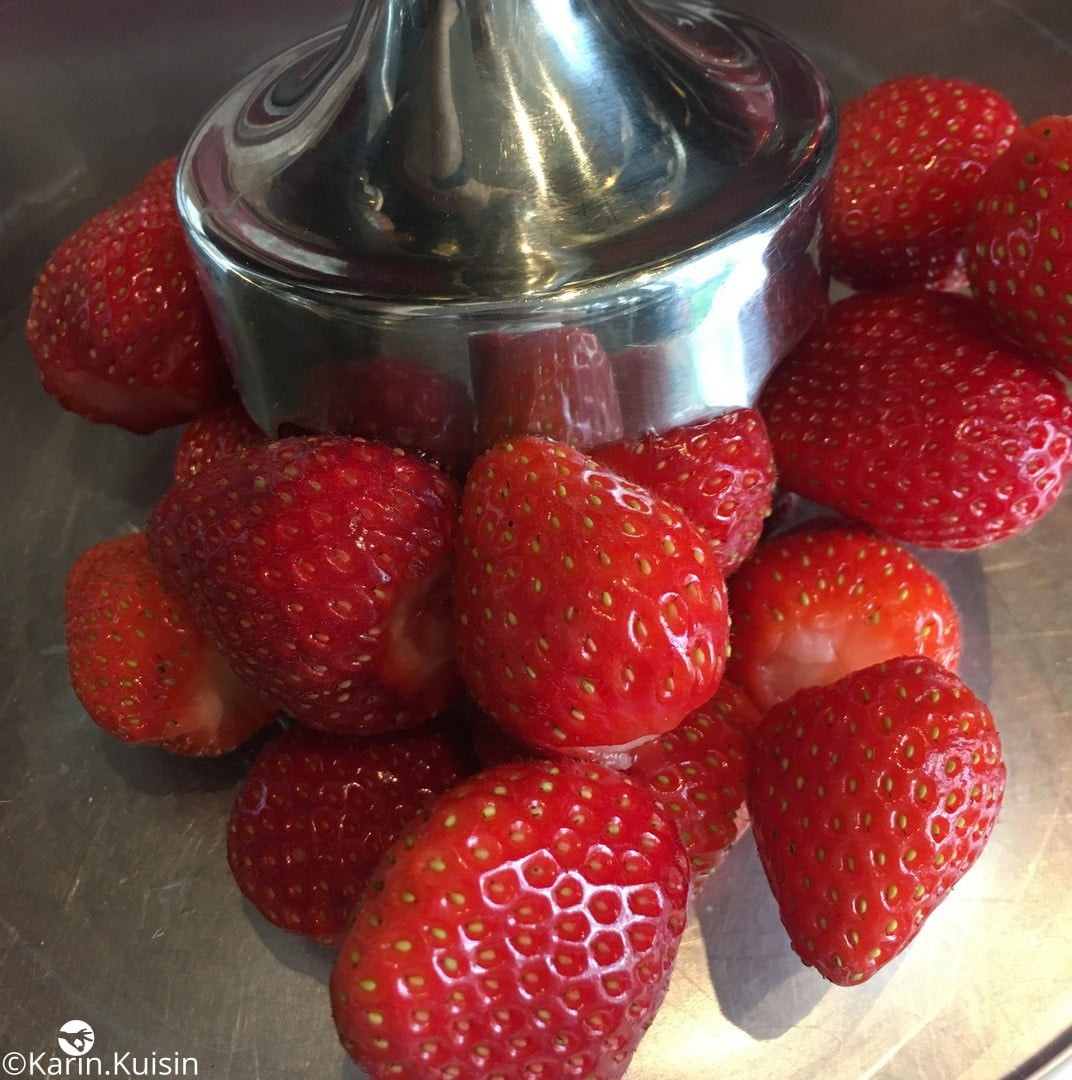 purée fraise mixer