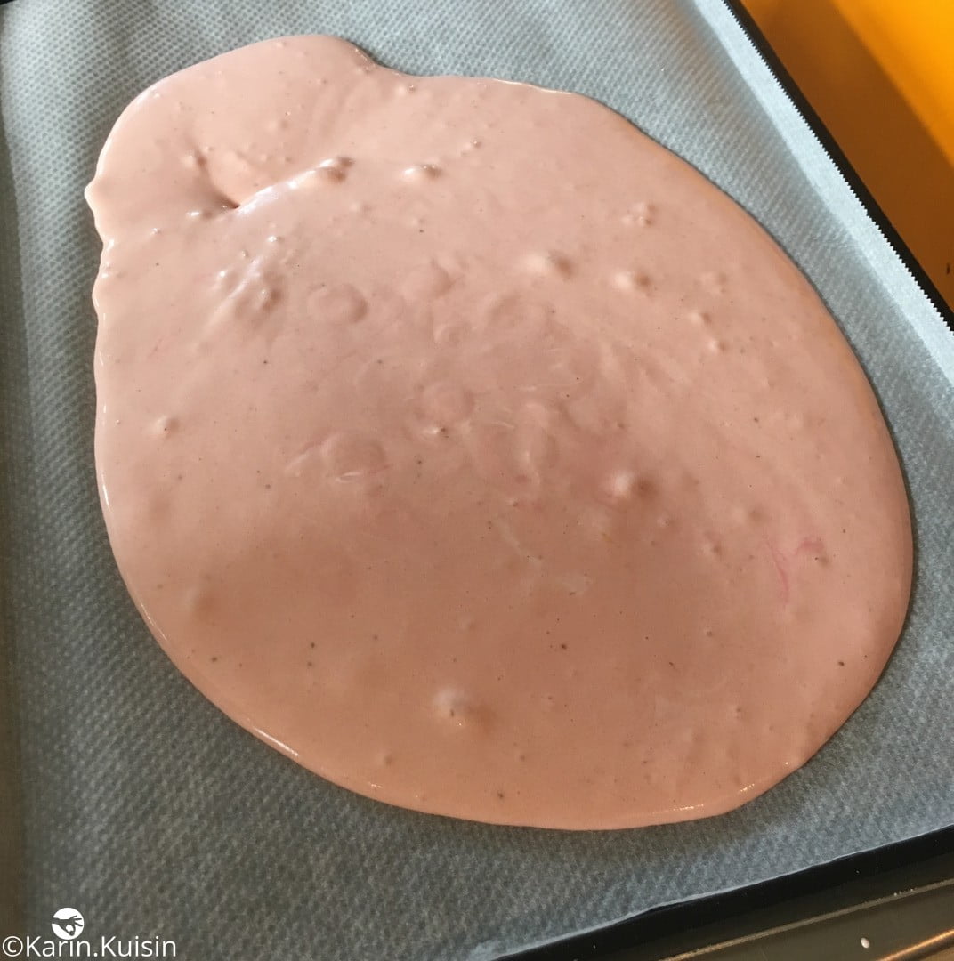 biscuit rose étaler plaque