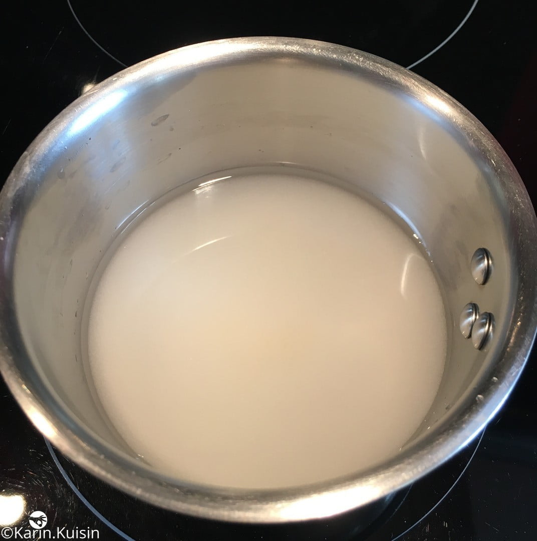 sucre eau sirop cuisson