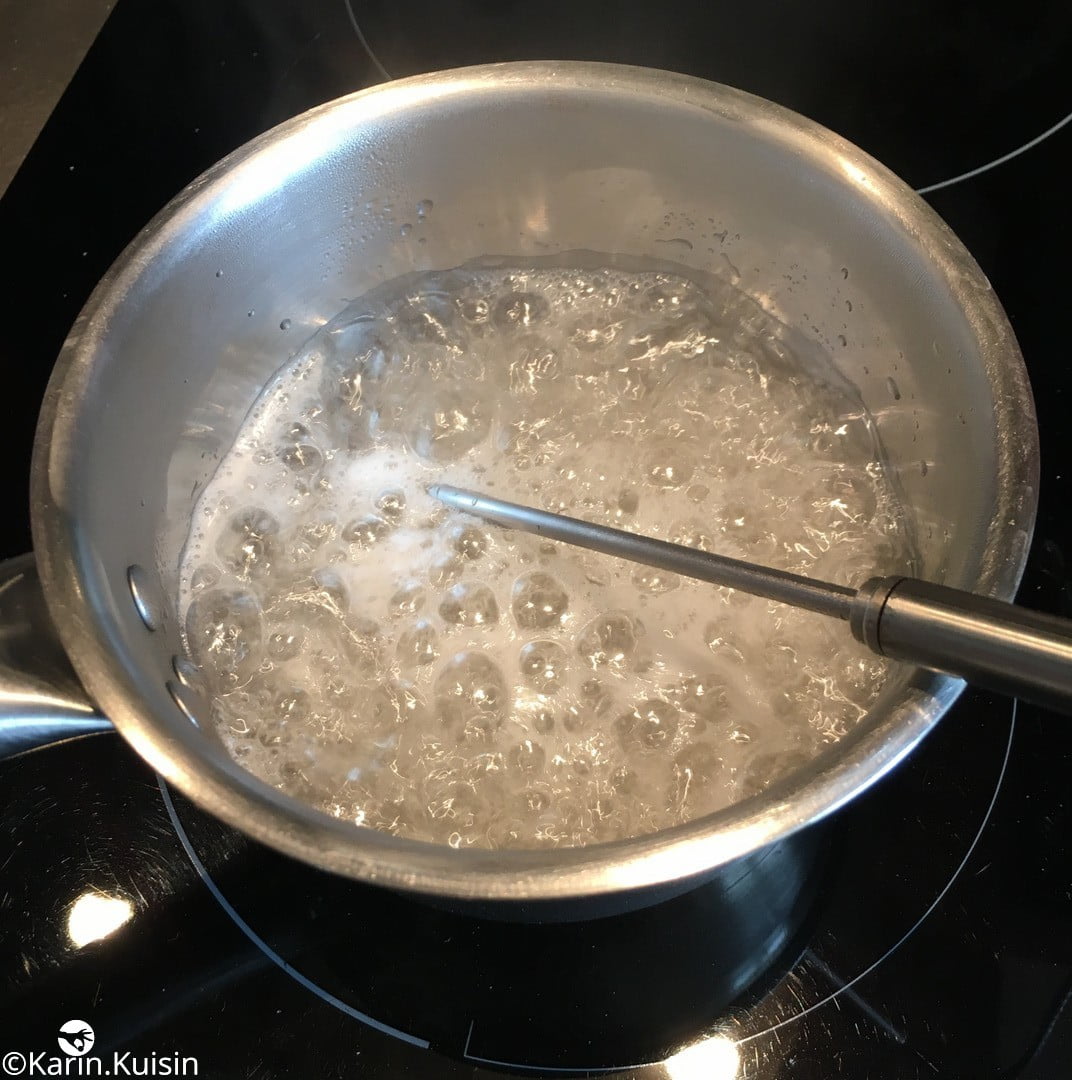 sucre eau sirop cuisson