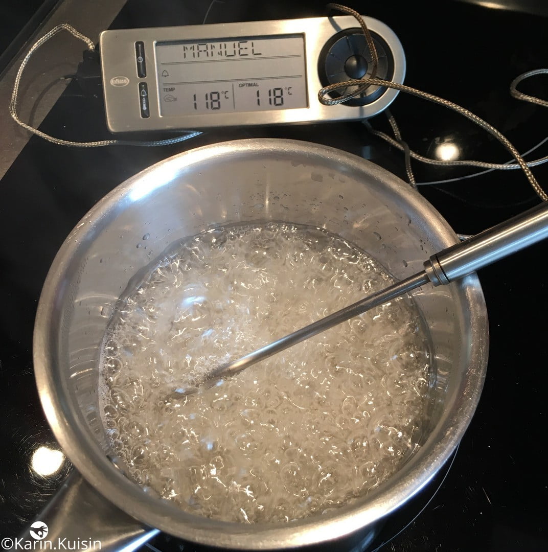 sucre eau sirop cuisson 118