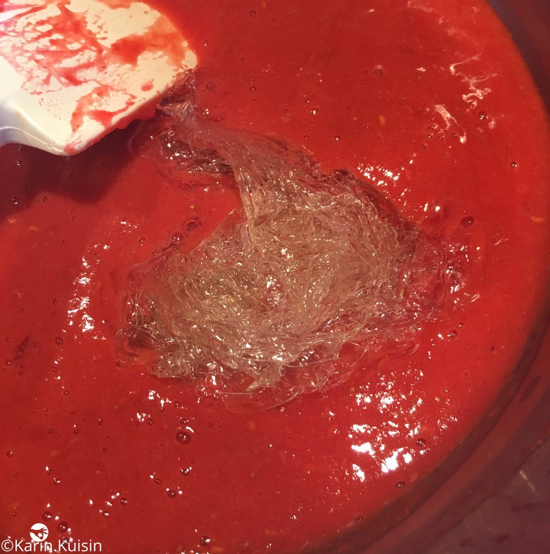 marmelade gélatine mélanger