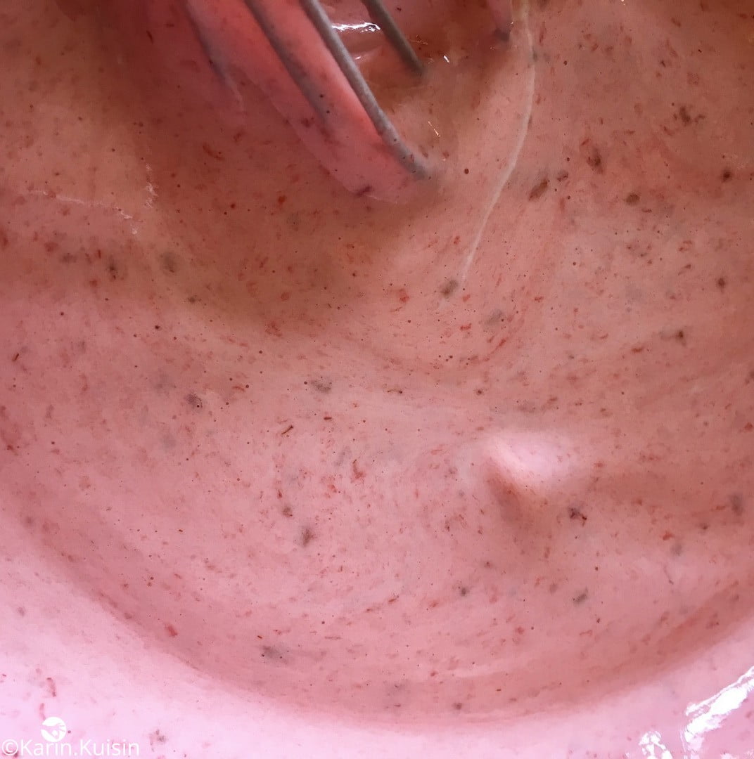 mousse de fraise préparation