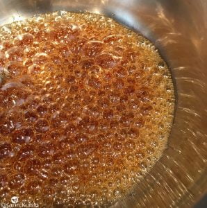 caramel cuisson