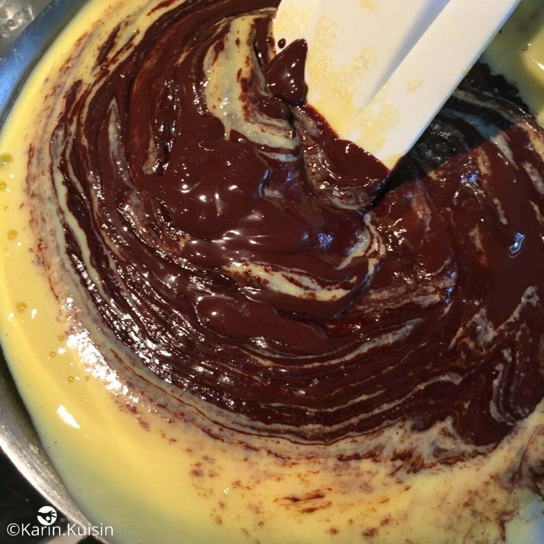 crème chocolat mélanger