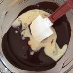 ganache chocolat noir crème mélanger