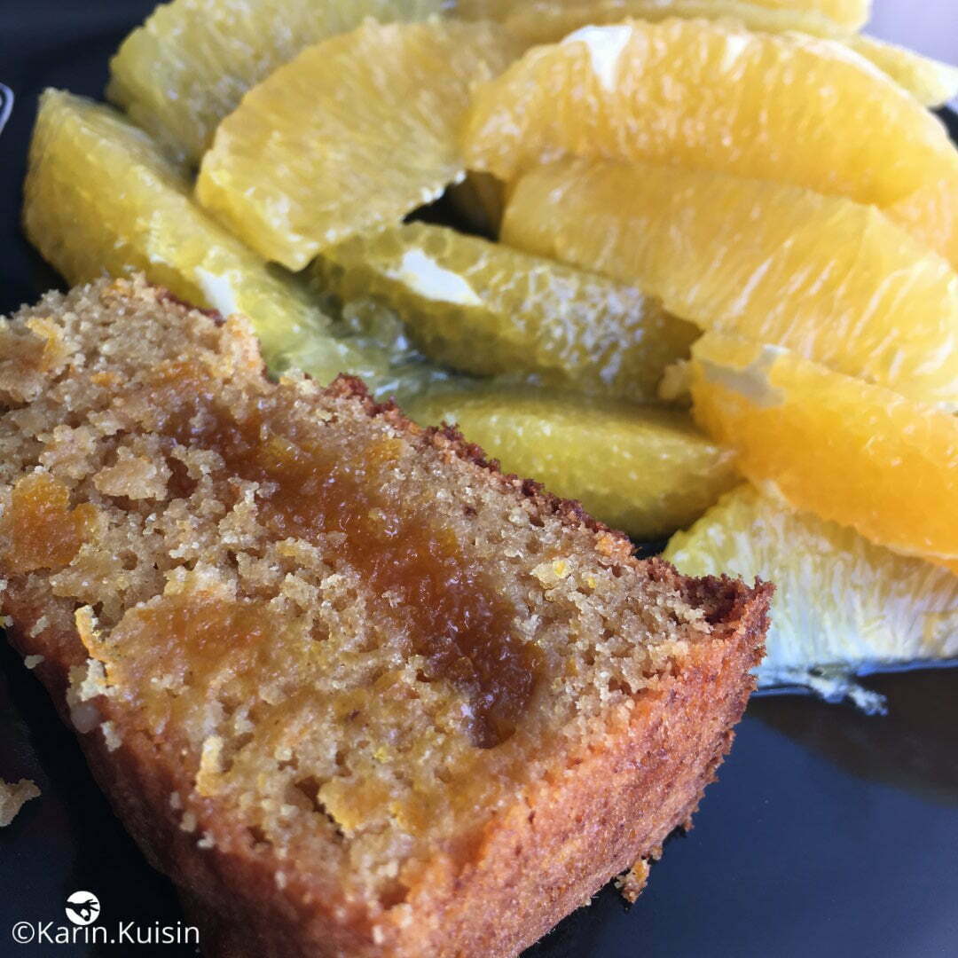 cake orange découpe