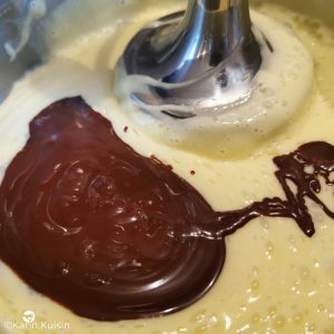crème pâtissière chocolat ajouter mixer