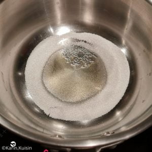 caramel à sec