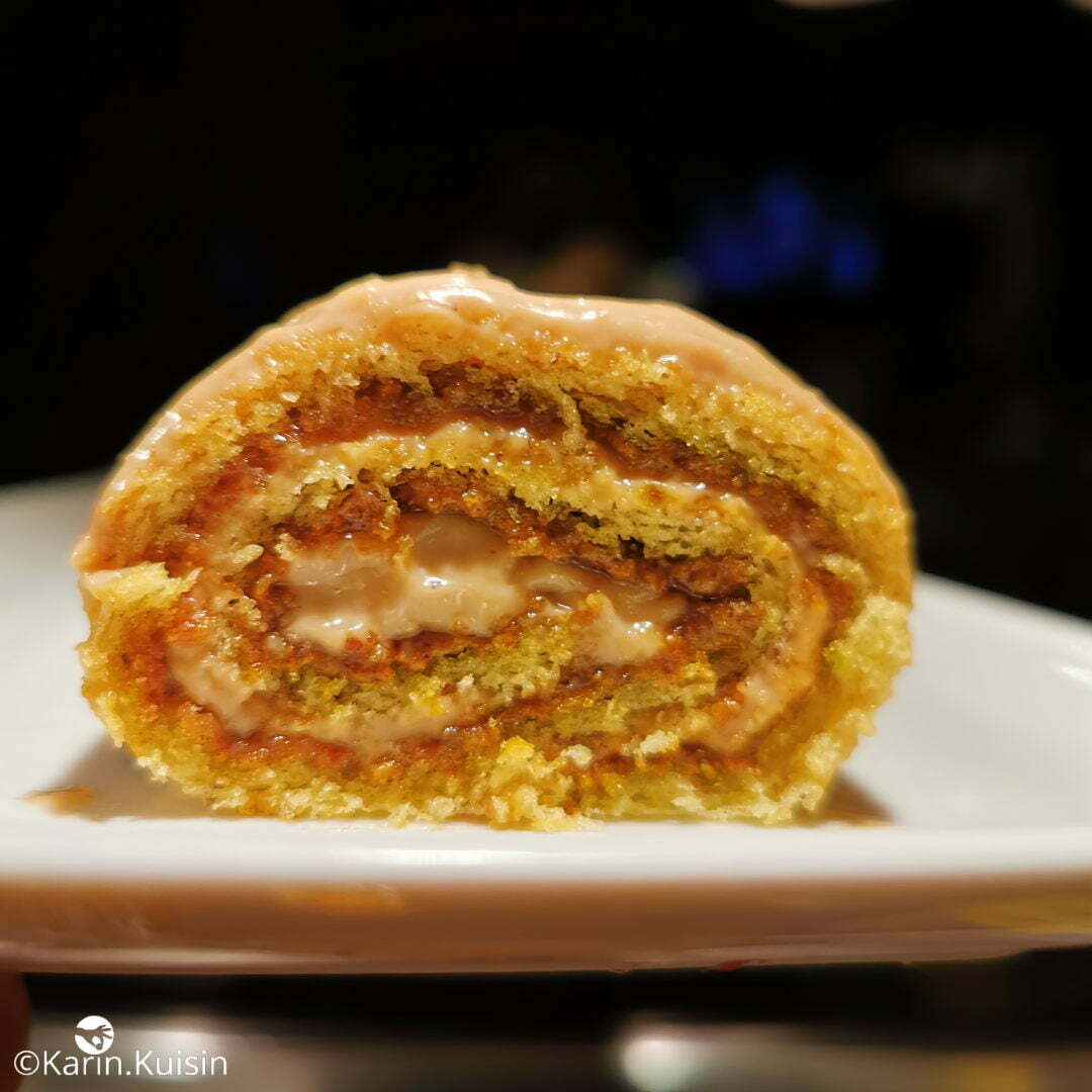 roulé noisette parer biscuit