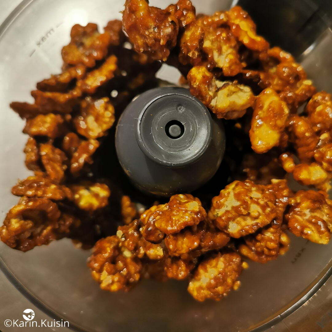 noix caramélisé mixer