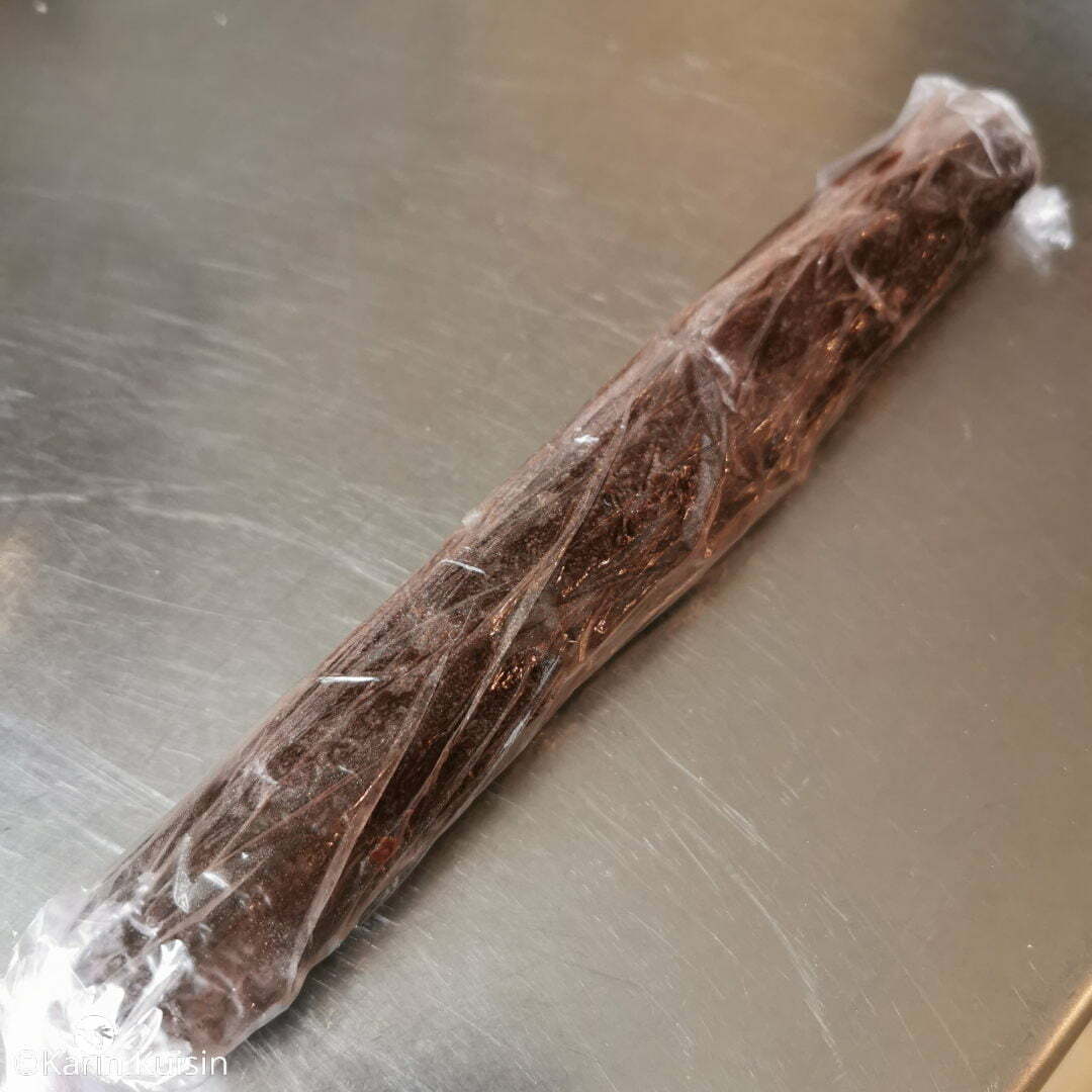 biscuit chocolat boudin rouler