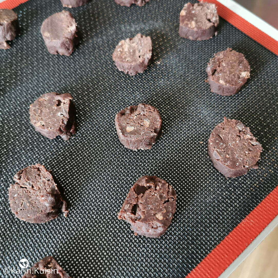 biscuit chocolat cuisson tapis