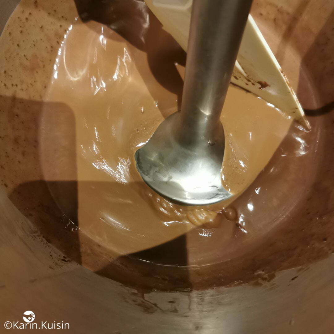 budino crème chocolat mixer