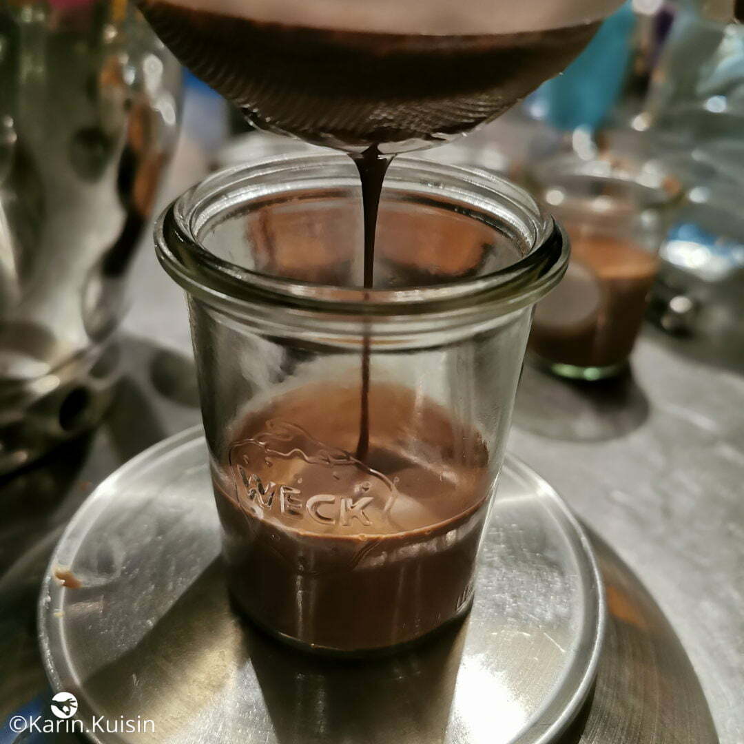 budino crème chocolat filtrer