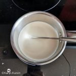 lait crème frémir