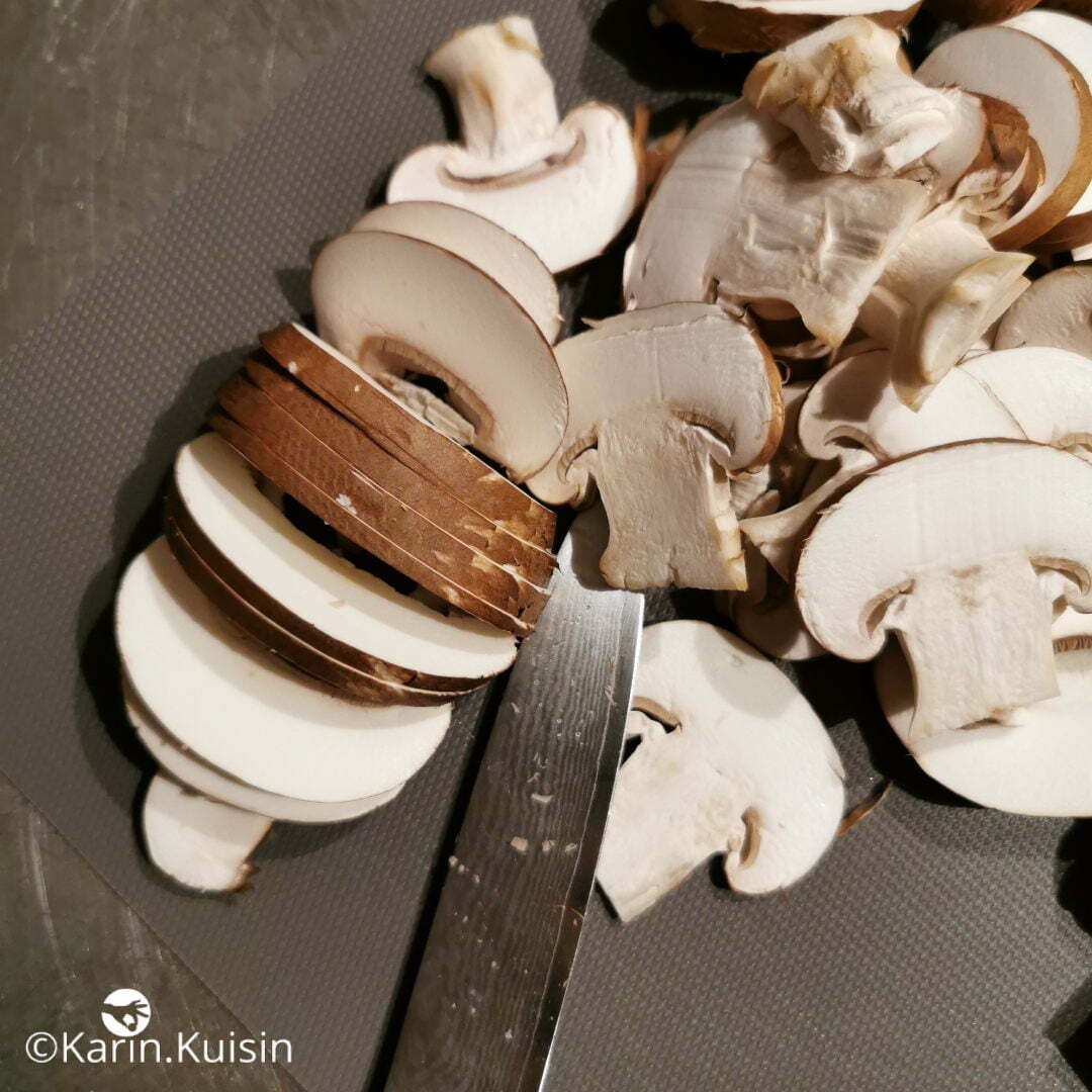 champignon émincer