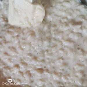 riz au lait mélanger