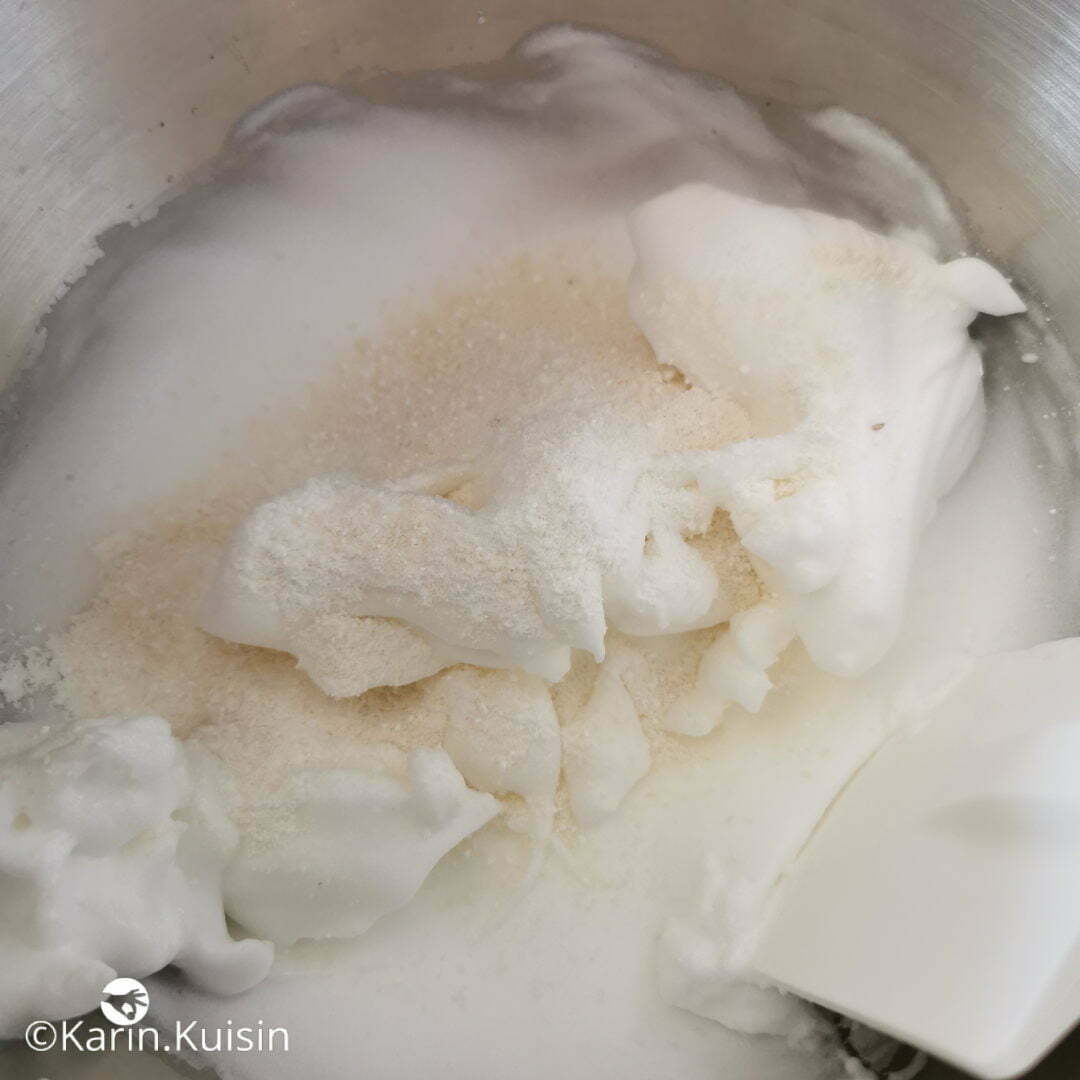 blanc d'oeuf poudres mélanger