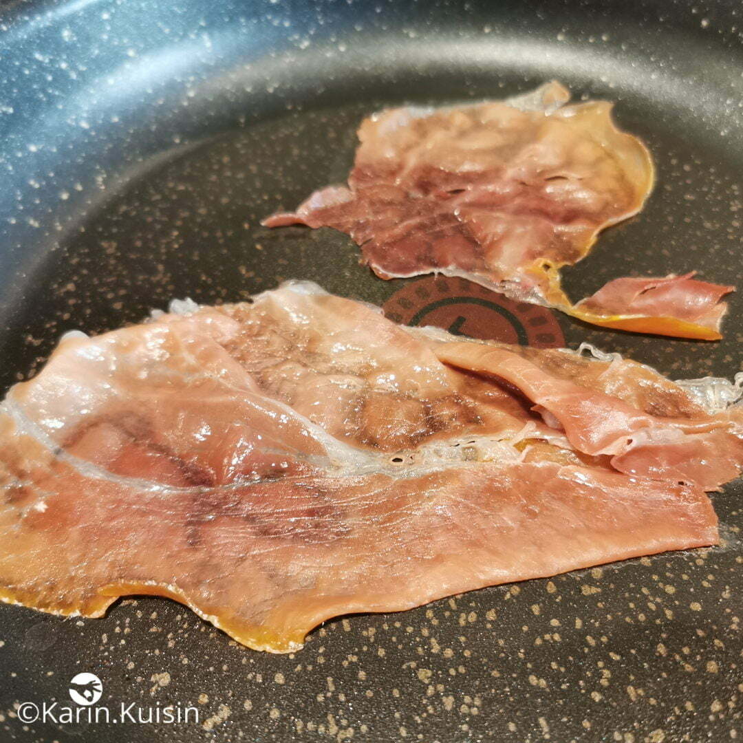 jambon parme poêle cuire