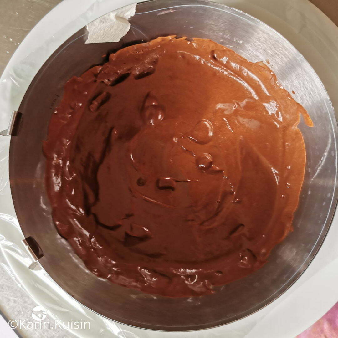 mousse chocolat verser montage