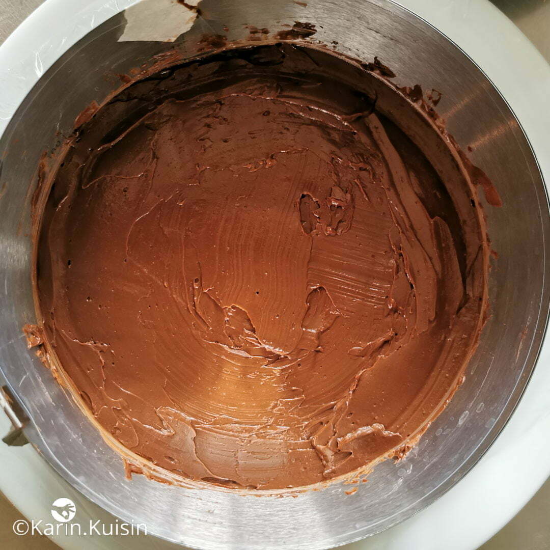 crémeux chocolat verser montage