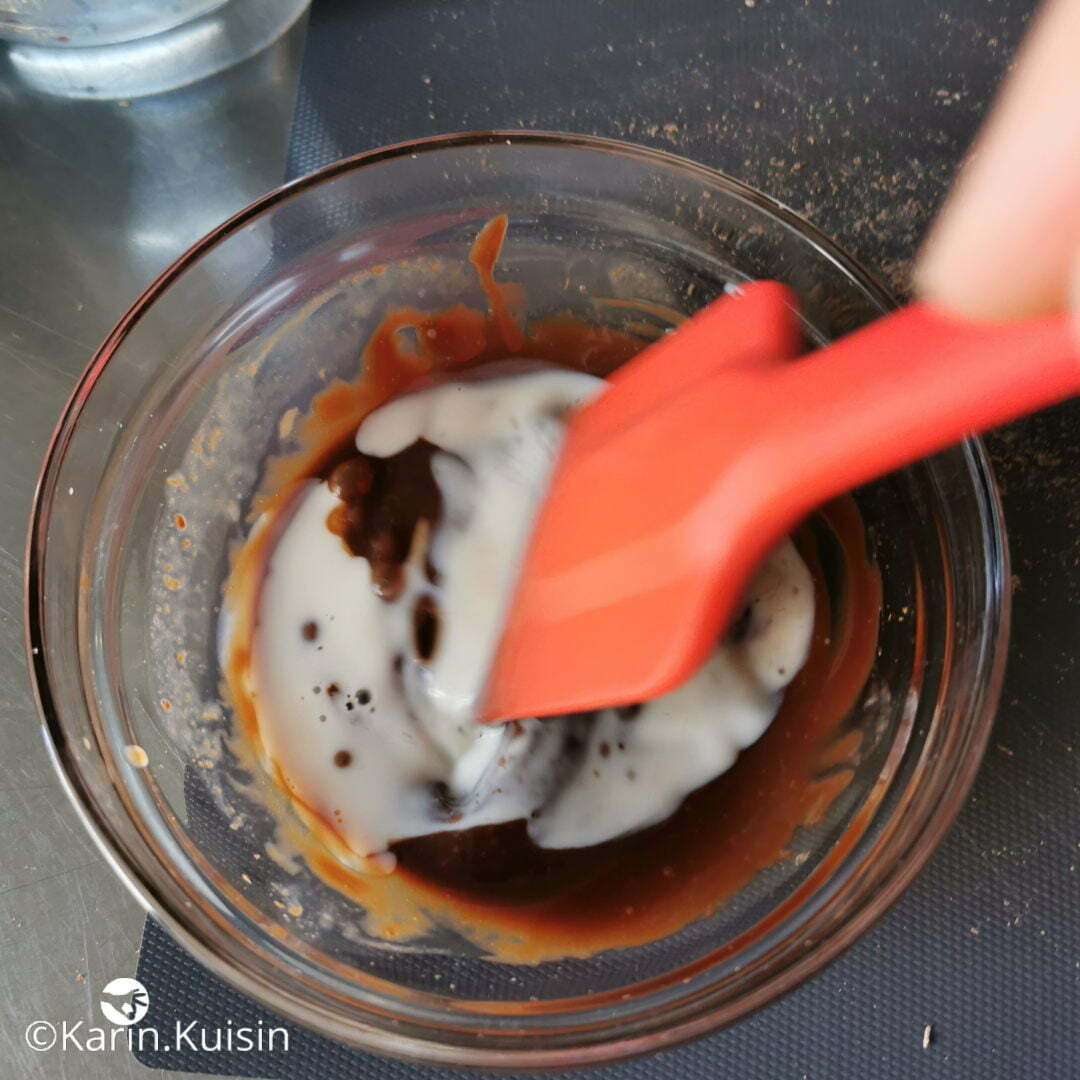 chocolat ganache mélanger
