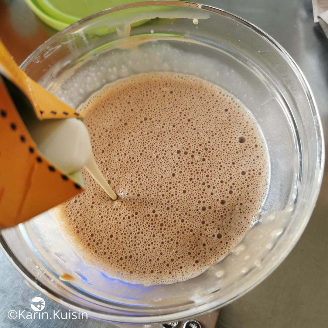ganache crème verser