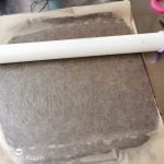 pâte cacao étaler papier cuisson