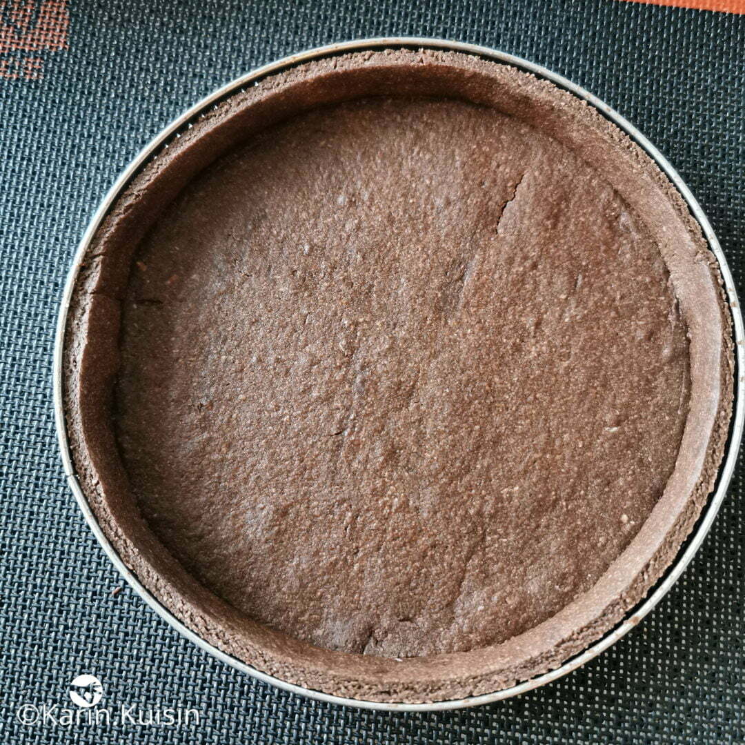 fond tarte cacao cuisson