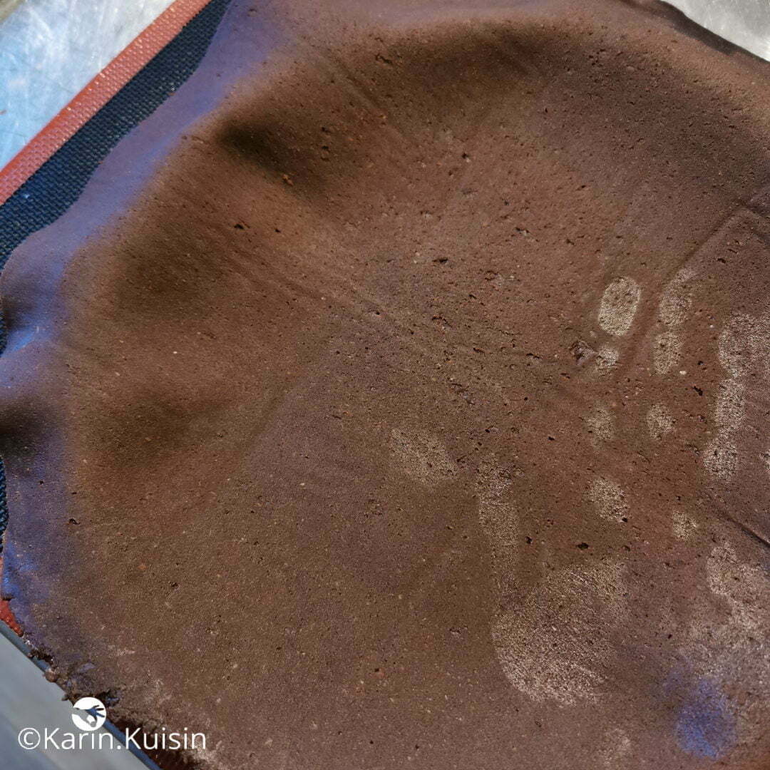 pâtes cacao cercle foncer