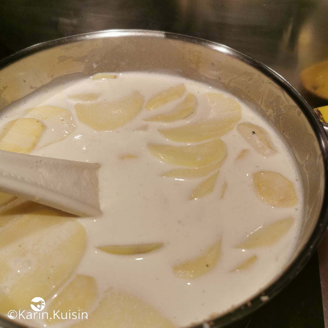 lait crème pomme de terre cuisson