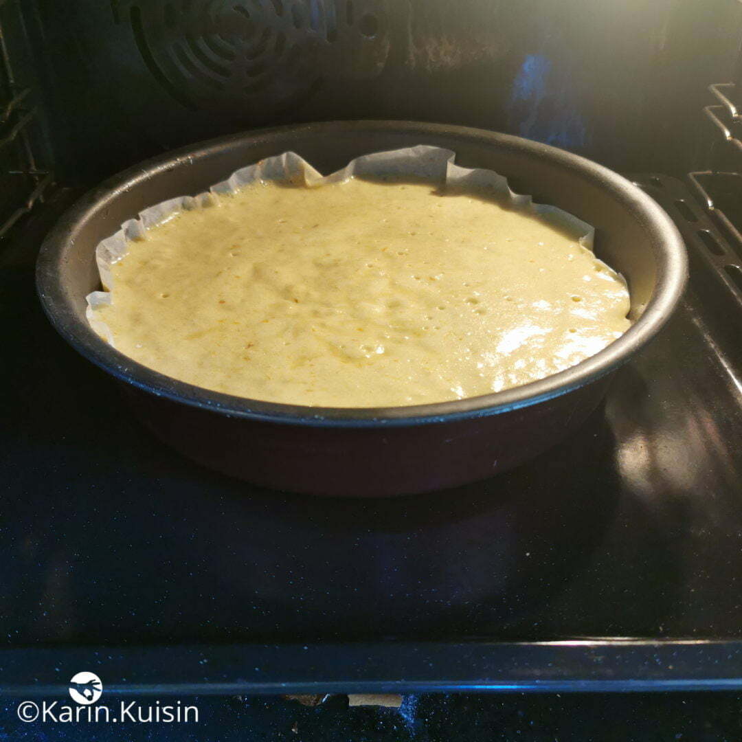 gâteau orange cuisson