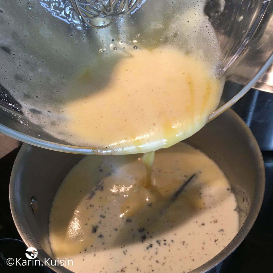 mélange casserole verser