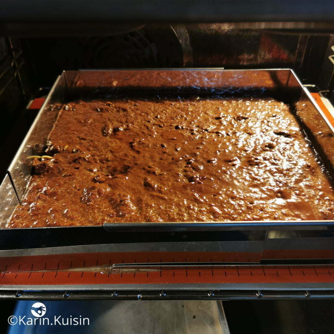 appreil brownie cuisson
