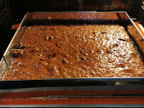appreil brownie cuisson