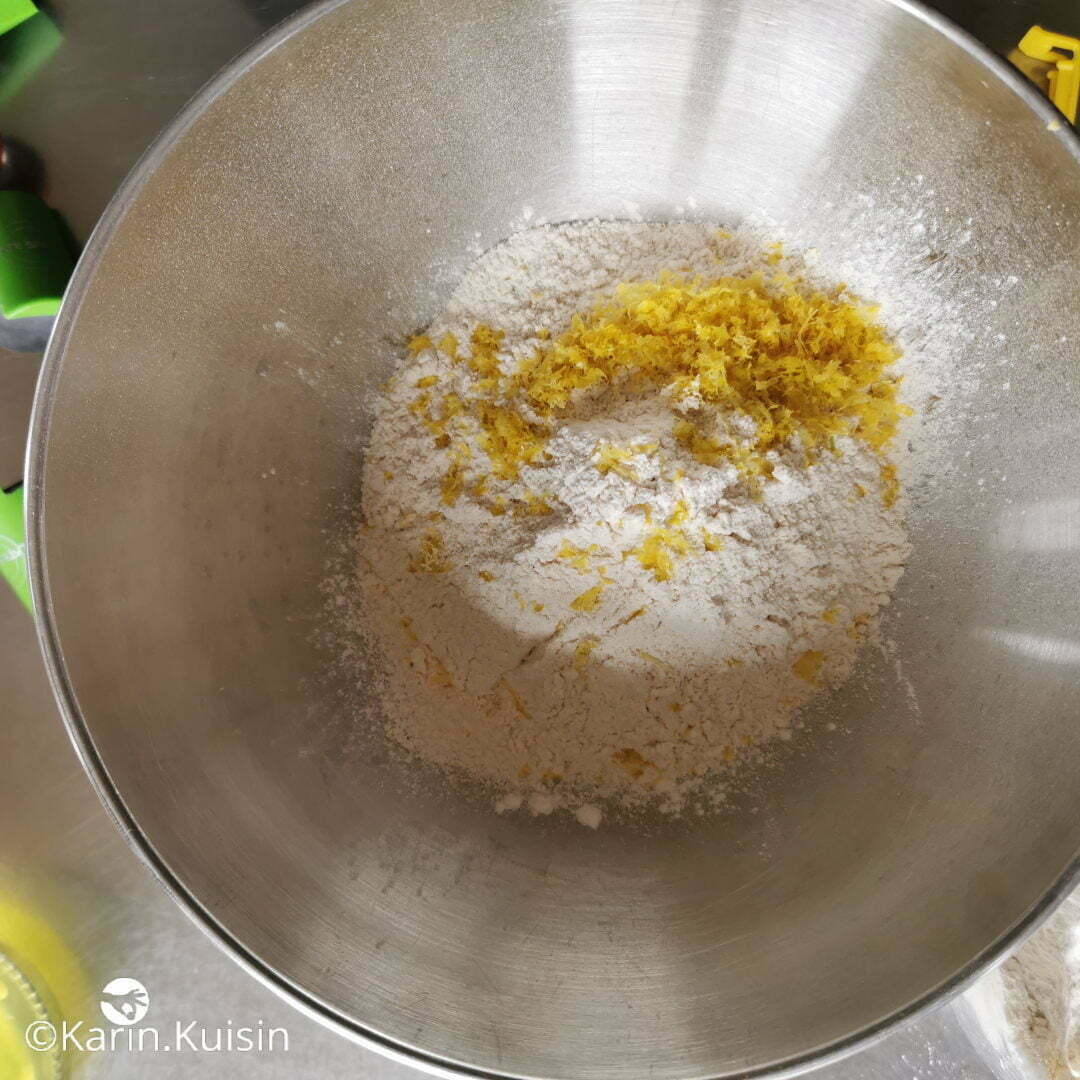 farine zeste citron ajouter