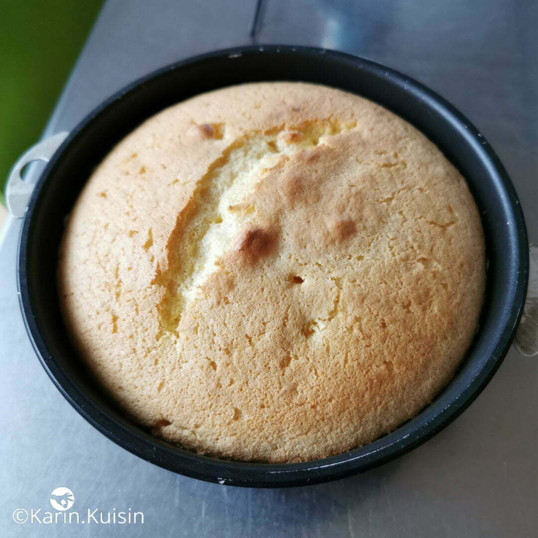 chiffon cake cuisson