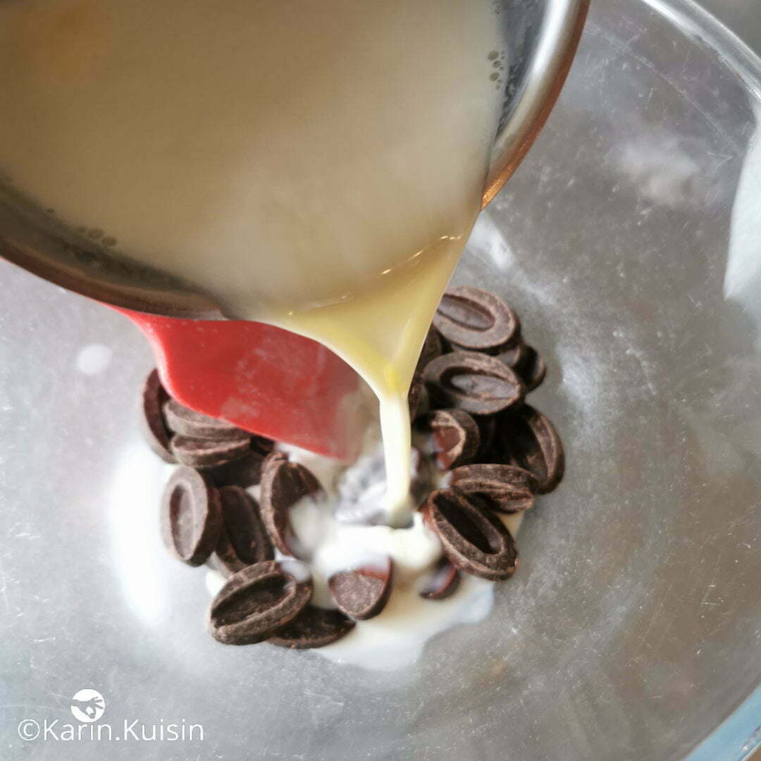 lait agar-agar hcocolat verser