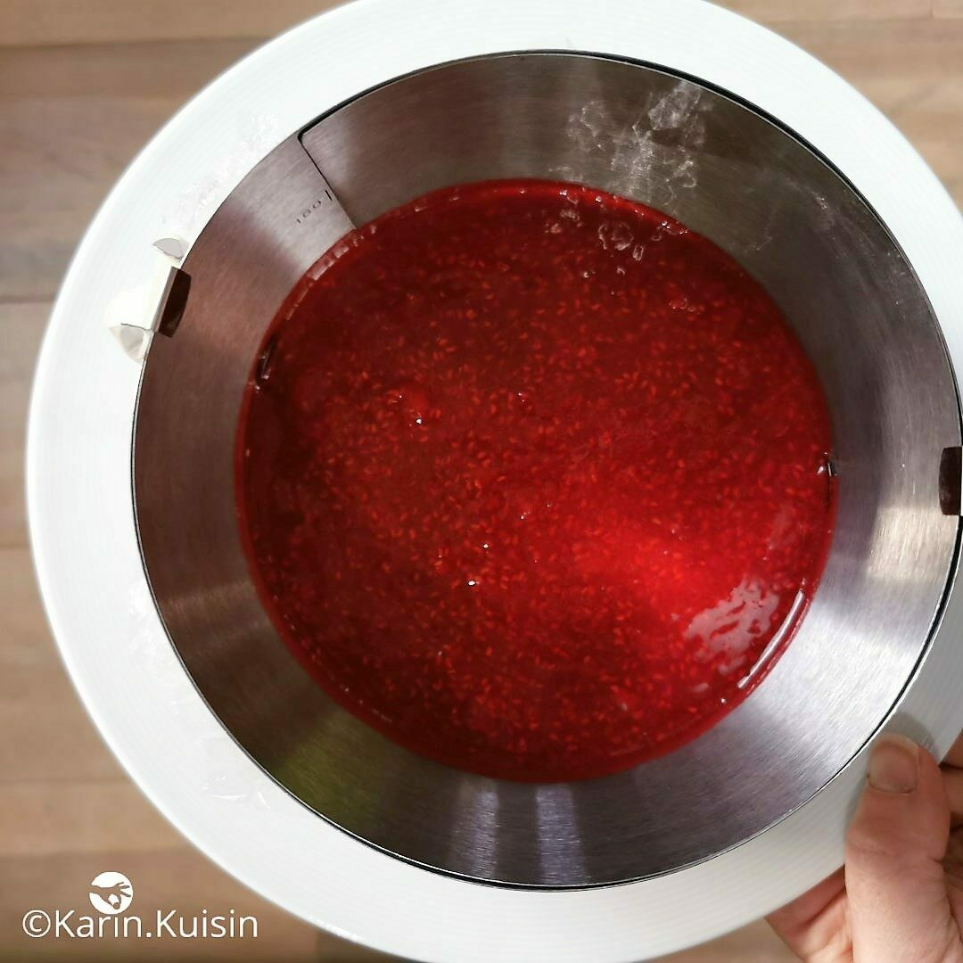 confit framboise cercle couler